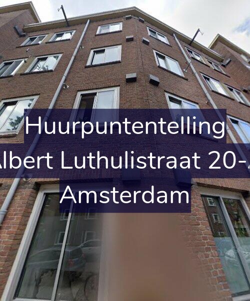 Foto gevel Huurpuntentelling voor Albert Luthulistraat 20-A, Amsterdam
