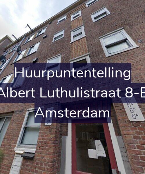Foto gevel Huurpuntentelling voor Albert Luthulistraat 8-B, Amsterdam