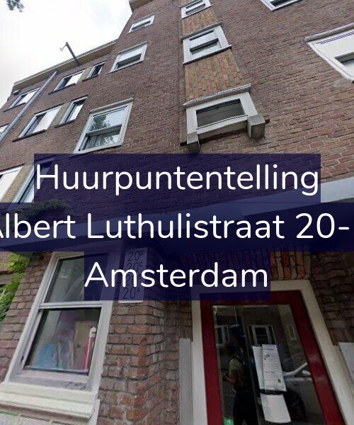 Foto gevel Huurpuntentelling voor Albert Luthulistraat 20-B, Amsterdam