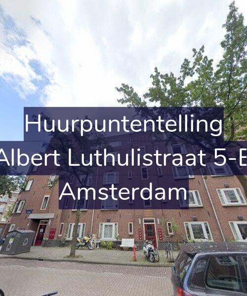 Foto gevel Huurpuntentelling voor Albert Luthulistraat 5-B, Amsterdam