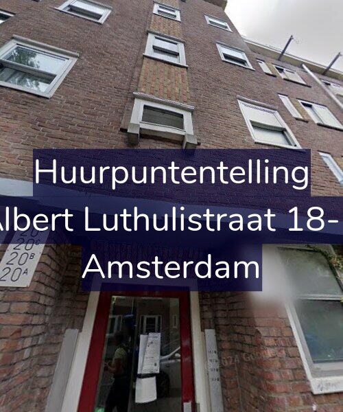 Foto gevel Huurpuntentelling voor Albert Luthulistraat 18-B, Amsterdam