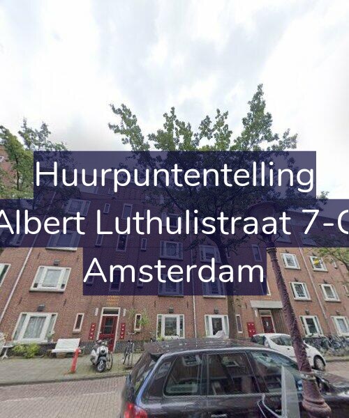 Foto gevel Huurpuntentelling voor Albert Luthulistraat 7-C, Amsterdam