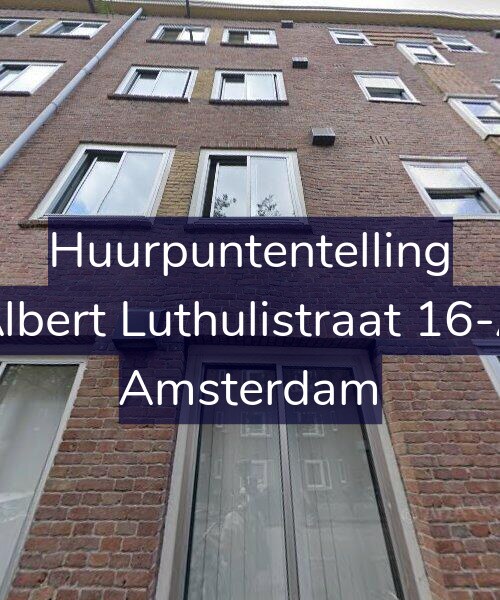 Foto gevel Huurpuntentelling voor Albert Luthulistraat 16-A, Amsterdam