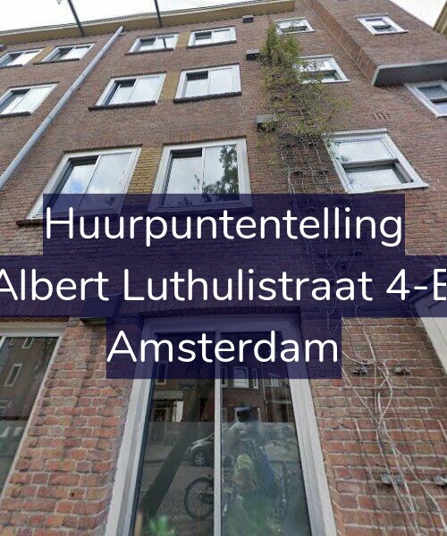 Foto gevel Huurpuntentelling voor Albert Luthulistraat 4-B, Amsterdam
