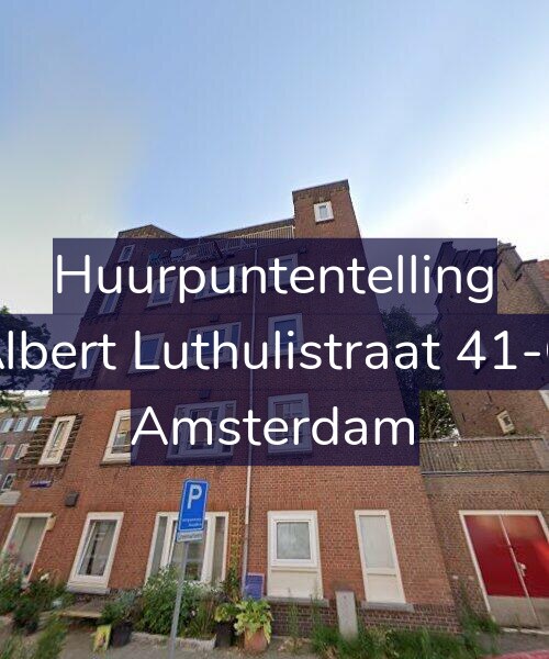 Foto gevel Huurpuntentelling voor Albert Luthulistraat 41-G, Amsterdam