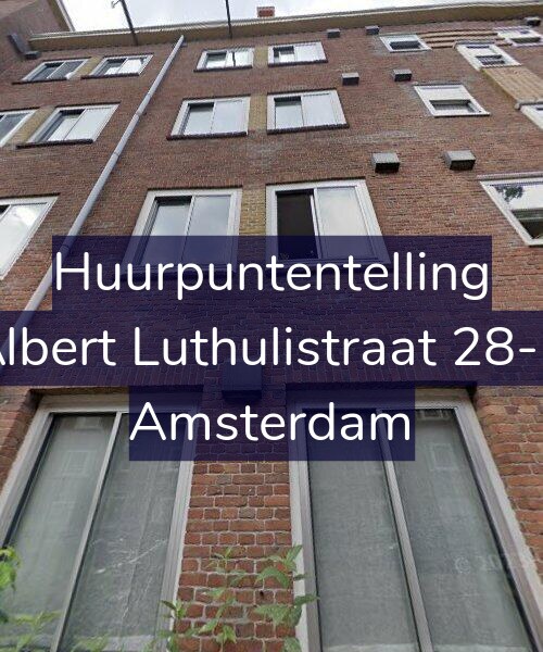 Foto gevel Huurpuntentelling voor Albert Luthulistraat 28-B, Amsterdam