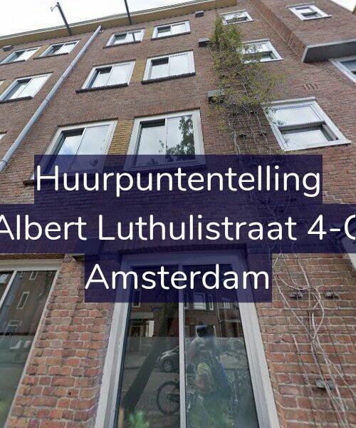 Foto gevel Huurpuntentelling voor Albert Luthulistraat 4-C, Amsterdam