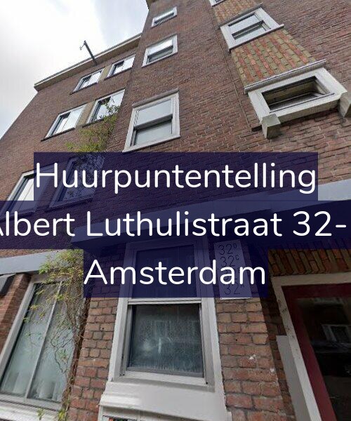 Foto gevel Huurpuntentelling voor Albert Luthulistraat 32-C, Amsterdam