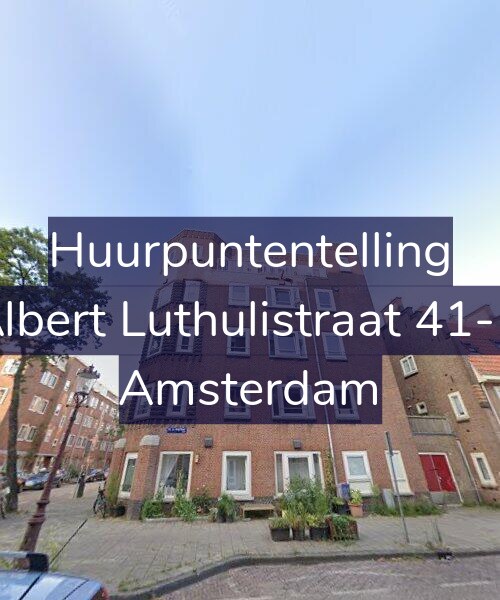 Foto gevel Huurpuntentelling voor Albert Luthulistraat 41-D, Amsterdam