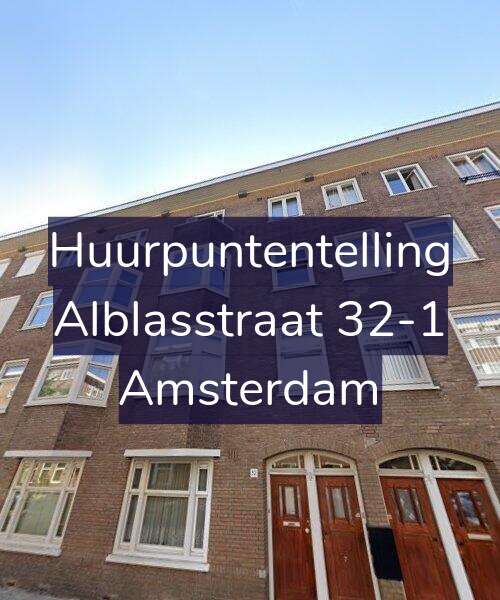 Foto gevel Huurpuntentelling voor Alblasstraat 32-1, Amsterdam