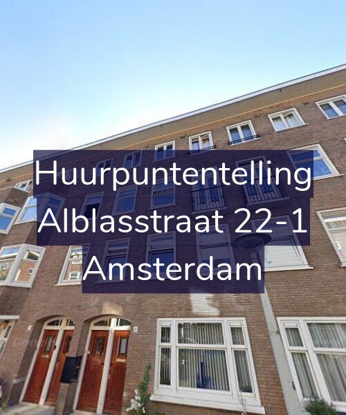 Foto gevel Huurpuntentelling voor Alblasstraat 22-1, Amsterdam