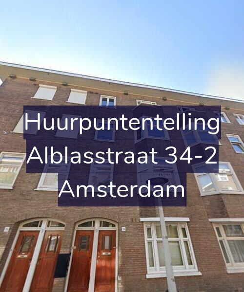 Foto gevel Huurpuntentelling voor Alblasstraat 34-2, Amsterdam