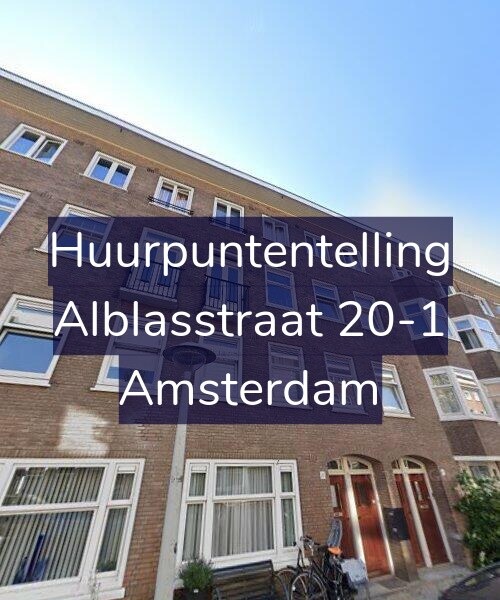 Foto gevel Huurpuntentelling voor Alblasstraat 20-1, Amsterdam
