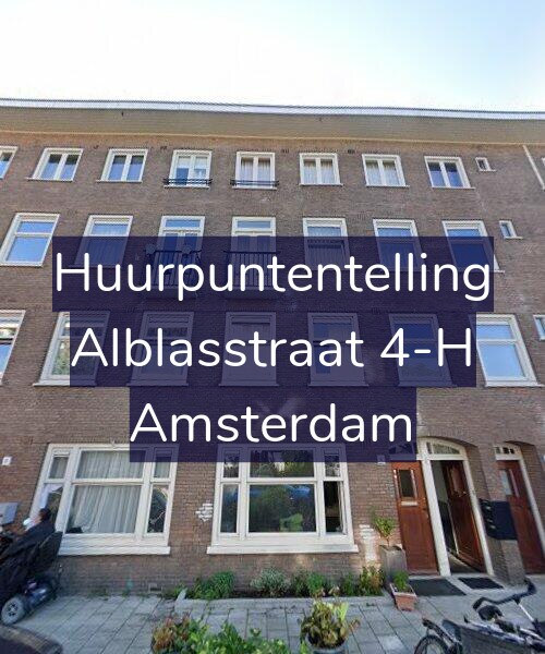 Foto gevel Huurpuntentelling voor Alblasstraat 4-H, Amsterdam