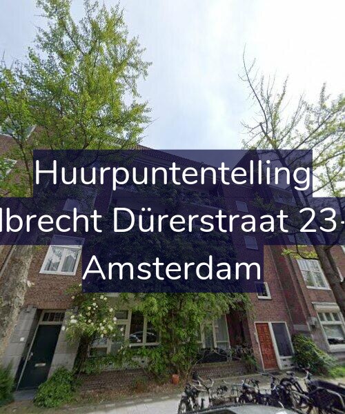 Foto gevel Huurpuntentelling voor Albrecht Dürerstraat 23-1, Amsterdam