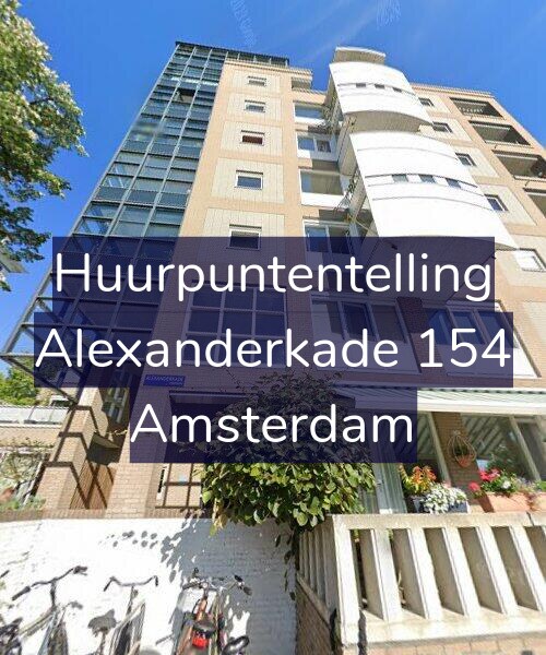 Foto gevel Huurpuntentelling voor Alexanderkade 154, Amsterdam