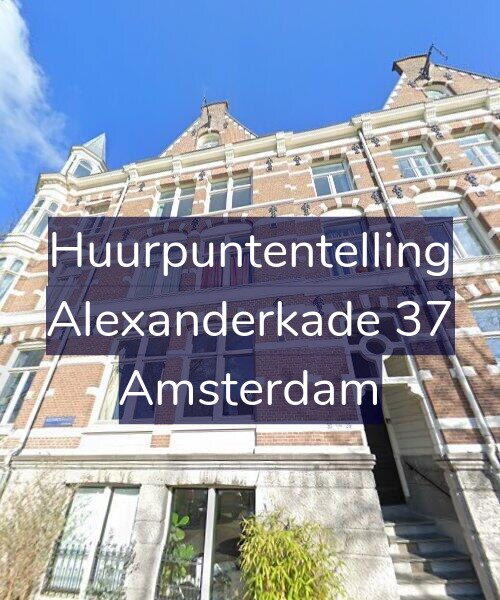Foto gevel Huurpuntentelling voor Alexanderkade 37, Amsterdam