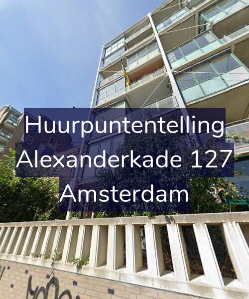 Foto gevel Huurpuntentelling voor Alexanderkade 127, Amsterdam