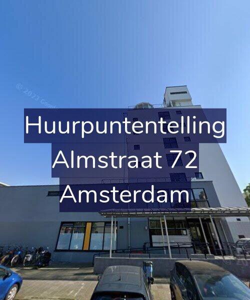 Foto gevel Huurpuntentelling voor Almstraat 72, Amsterdam