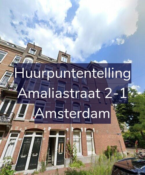 Foto gevel Huurpuntentelling voor Amaliastraat 2-1, Amsterdam