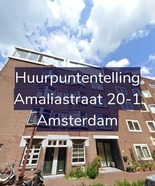 Foto gevel Huurpuntentelling voor Amaliastraat 20-1, Amsterdam