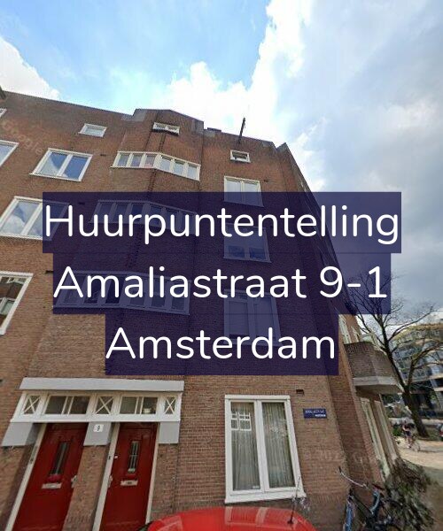 Foto gevel Huurpuntentelling voor Amaliastraat 9-1, Amsterdam