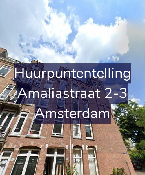 Foto gevel Huurpuntentelling voor Amaliastraat 2-3, Amsterdam