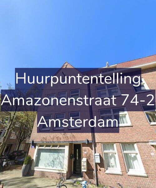 Foto gevel Huurpuntentelling voor Amazonenstraat 74-2, Amsterdam