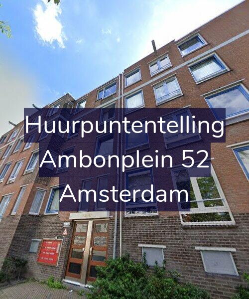 Foto gevel Huurpuntentelling voor Ambonplein 52, Amsterdam