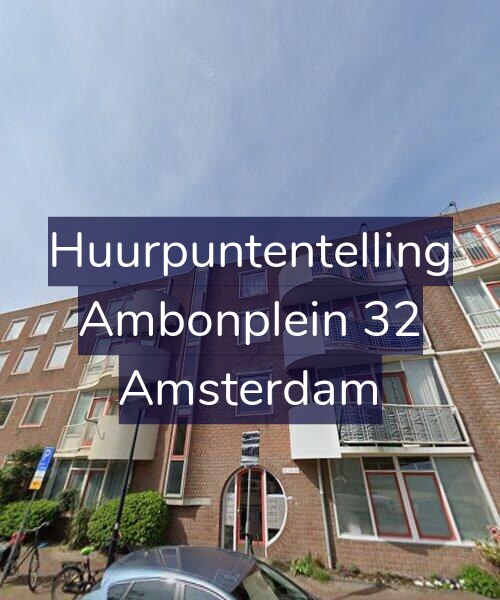 Foto gevel Huurpuntentelling voor Ambonplein 32, Amsterdam