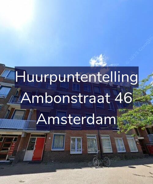 Foto gevel Huurpuntentelling voor Ambonstraat 46, Amsterdam