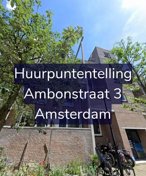 Foto gevel Huurpuntentelling voor Ambonstraat 3, Amsterdam