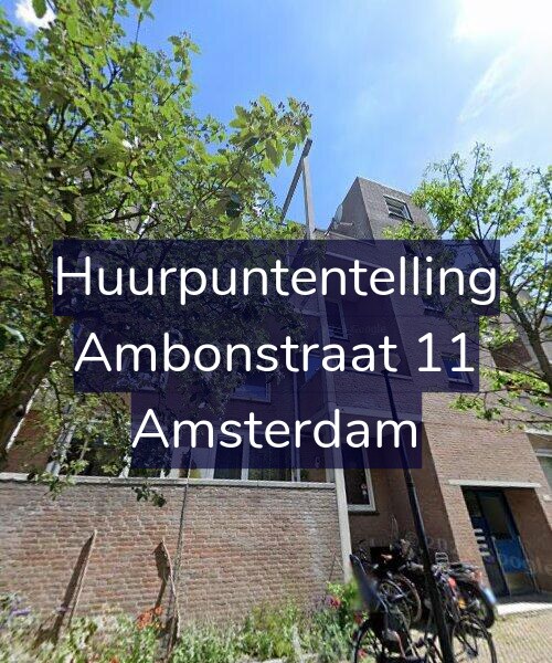 Foto gevel Huurpuntentelling voor Ambonstraat 11, Amsterdam