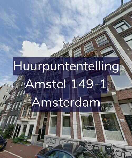 Foto gevel Huurpuntentelling voor Amstel 149-1, Amsterdam