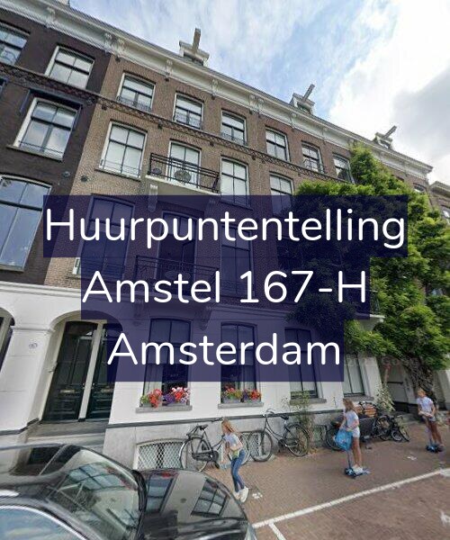 Foto gevel Huurpuntentelling voor Amstel 167-H, Amsterdam