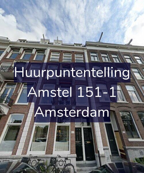 Foto gevel Huurpuntentelling voor Amstel 151-1, Amsterdam