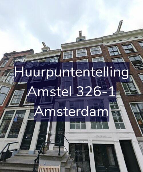 Foto gevel Huurpuntentelling voor Amstel 326-1, Amsterdam