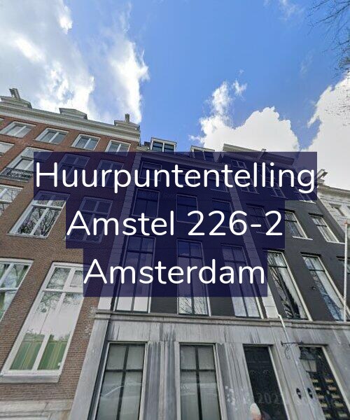 Foto gevel Huurpuntentelling voor Amstel 226-2, Amsterdam