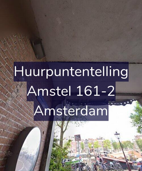Foto gevel Huurpuntentelling voor Amstel 161-2, Amsterdam