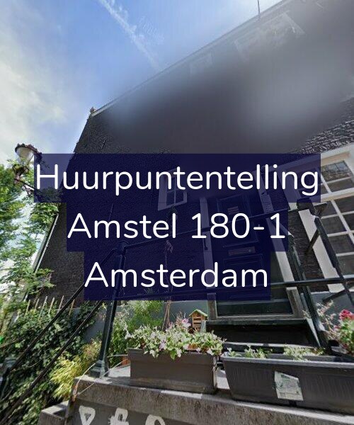 Foto gevel Huurpuntentelling voor Amstel 180-1, Amsterdam