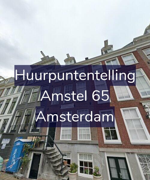 Foto gevel Huurpuntentelling voor Amstel 65, Amsterdam