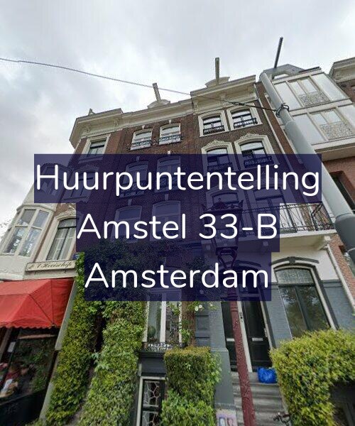 Foto gevel Huurpuntentelling voor Amstel 33-B, Amsterdam