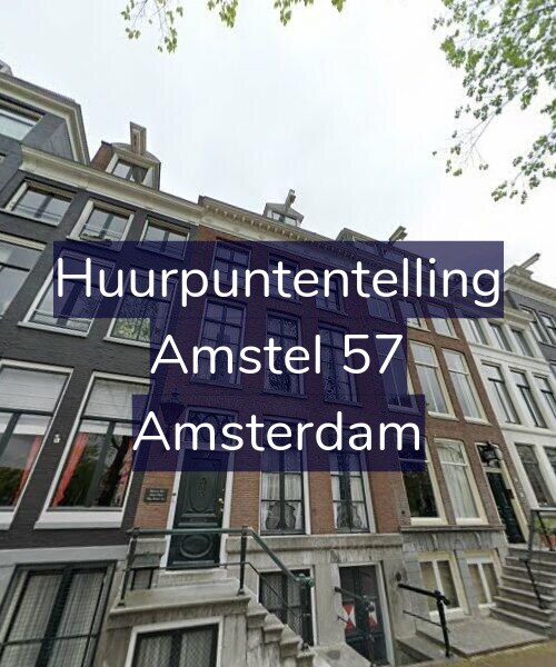 Foto gevel Huurpuntentelling voor Amstel 57, Amsterdam