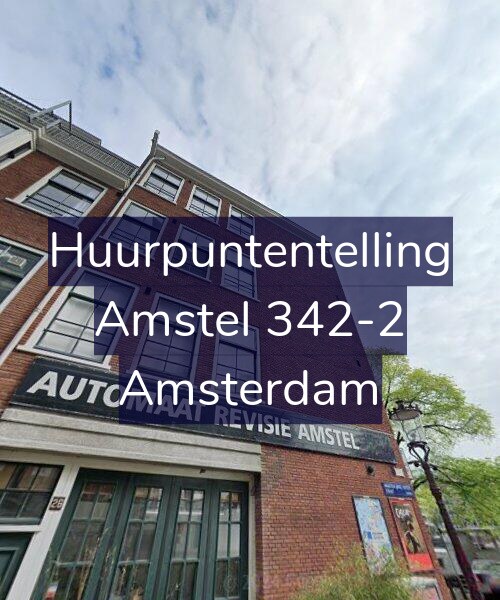 Foto gevel Huurpuntentelling voor Amstel 342-2, Amsterdam