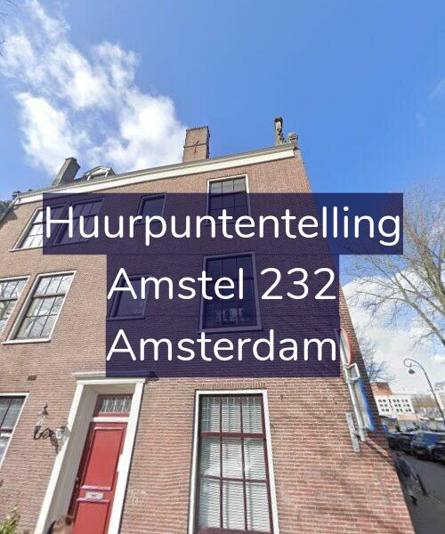 Foto gevel Huurpuntentelling voor Amstel 232, Amsterdam