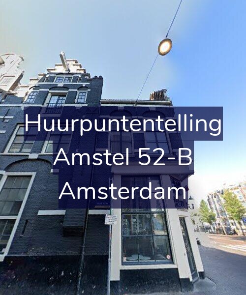 Foto gevel Huurpuntentelling voor Amstel 52-B, Amsterdam