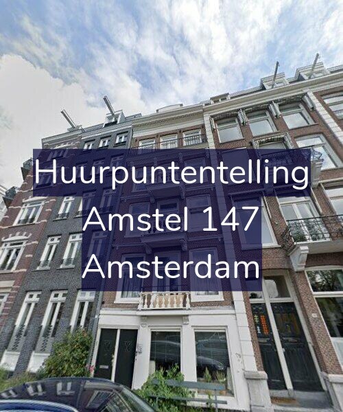 Foto gevel Huurpuntentelling voor Amstel 147, Amsterdam