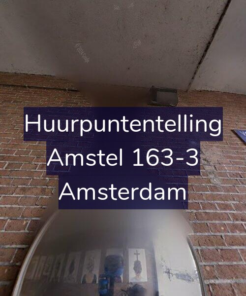 Foto gevel Huurpuntentelling voor Amstel 163-3, Amsterdam