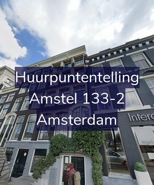 Foto gevel Huurpuntentelling voor Amstel 133-2, Amsterdam