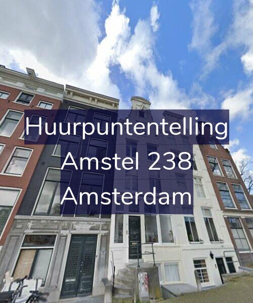 Foto gevel Huurpuntentelling voor Amstel 238, Amsterdam
